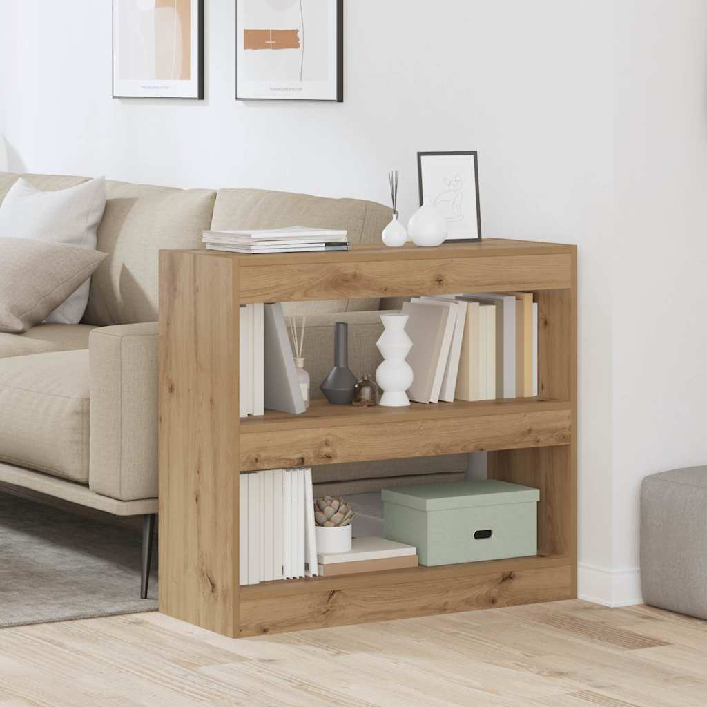 Book Cabinet/Room Divider Artisan Oak 80x30x72 cm