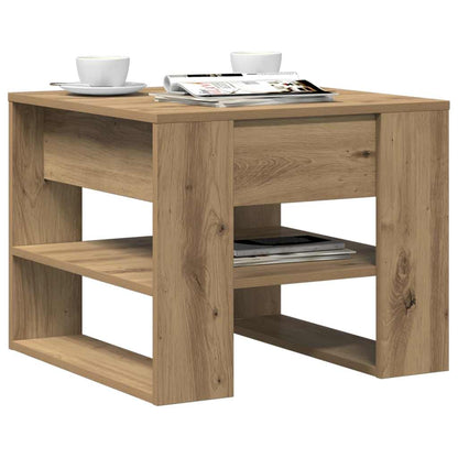 Coffee Table Artisan Oak 55.5x55x45 cm Engineered Wood