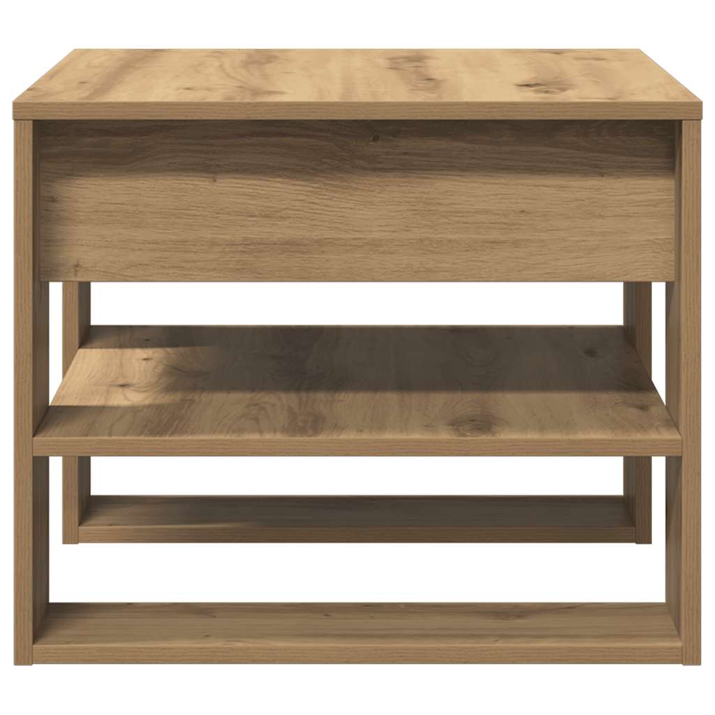 Coffee Table Artisan Oak 55.5x55x45 cm Engineered Wood