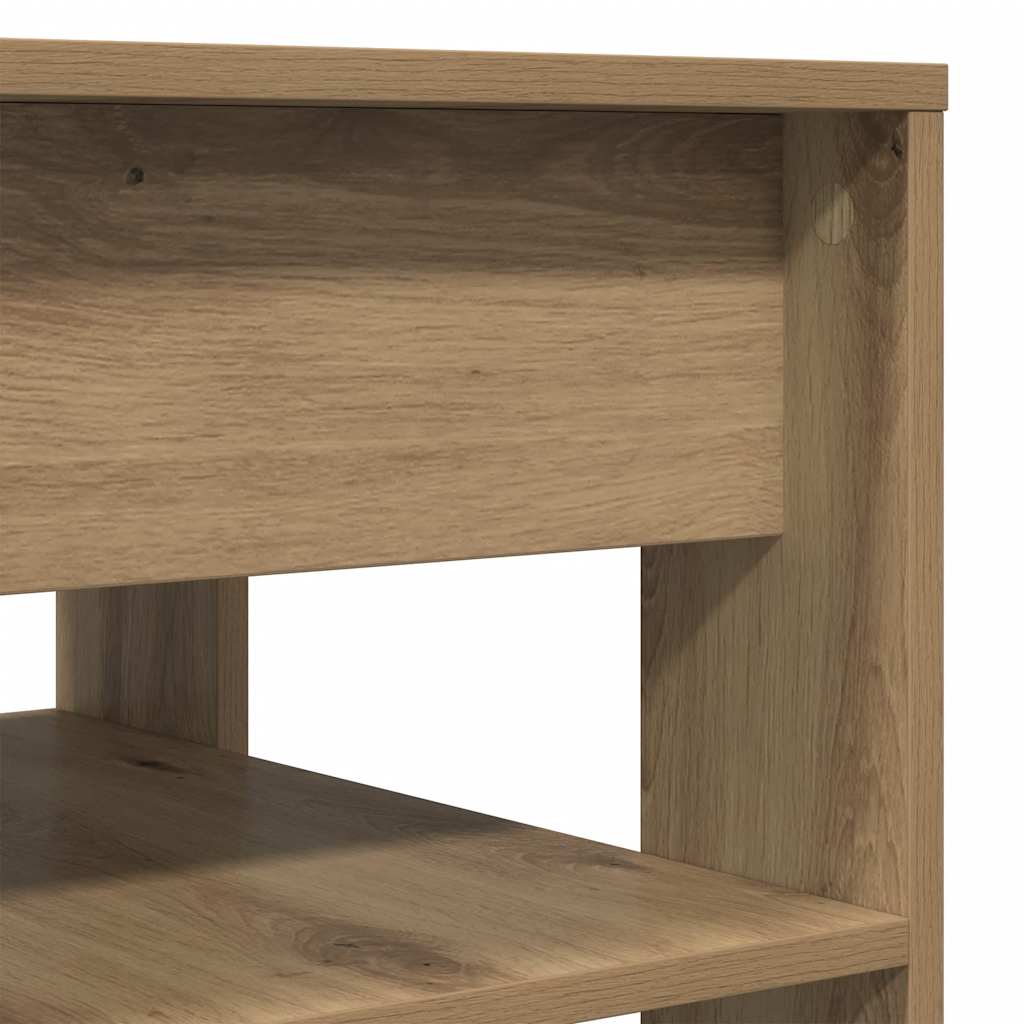 Coffee Table Artisan Oak 55.5x55x45 cm Engineered Wood
