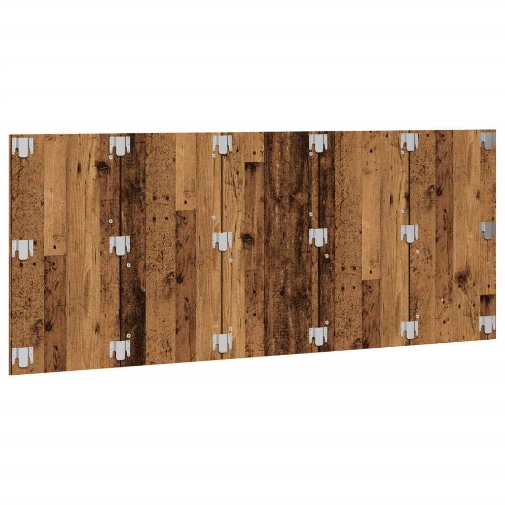 Bed Headboard Old Wood 200x1.5x80 cm Engineered Wood