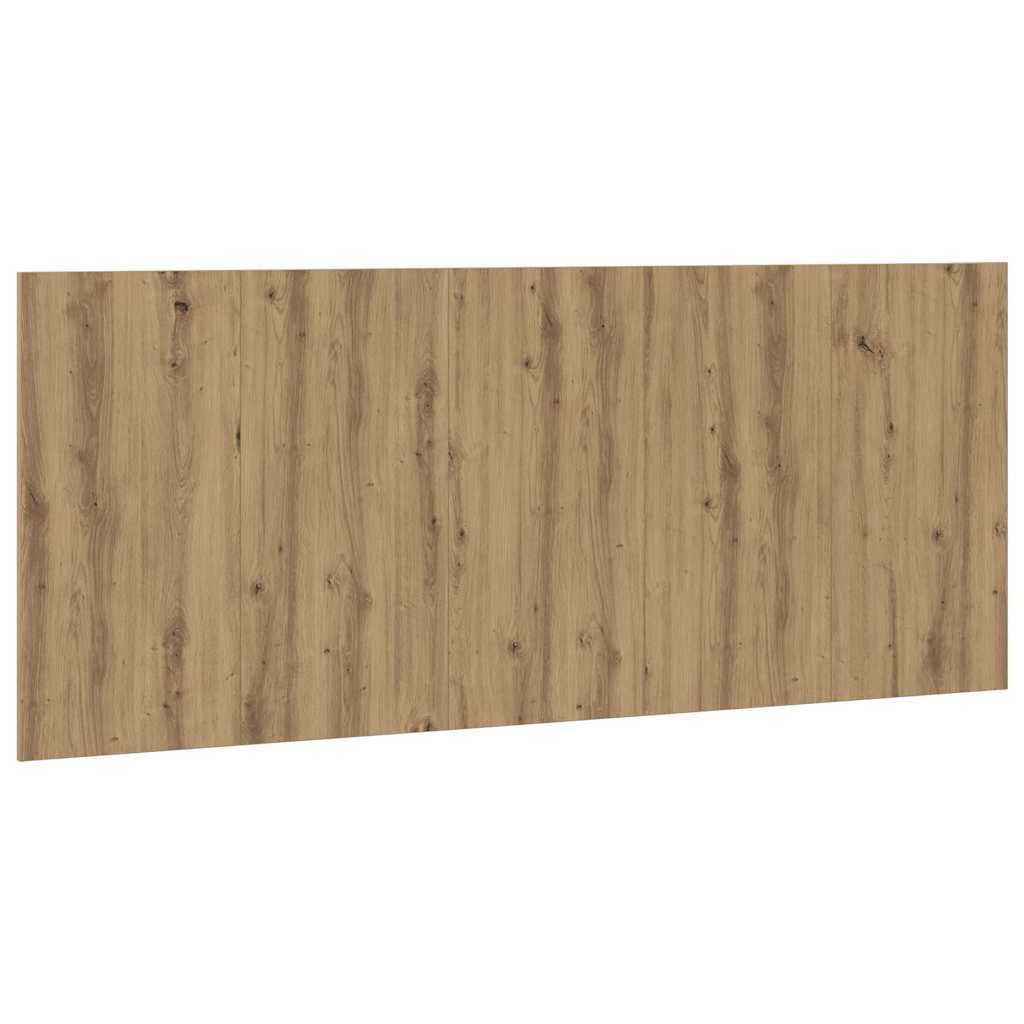 Bed Headboard Artisan Oak 200x1.5x80 cm Engineered Wood