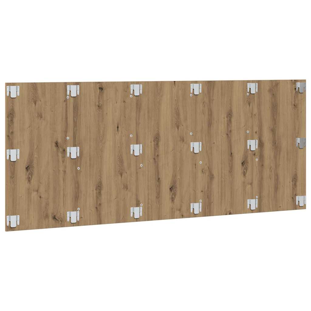Bed Headboard Artisan Oak 200x1,5x80 cm Engineered Wood