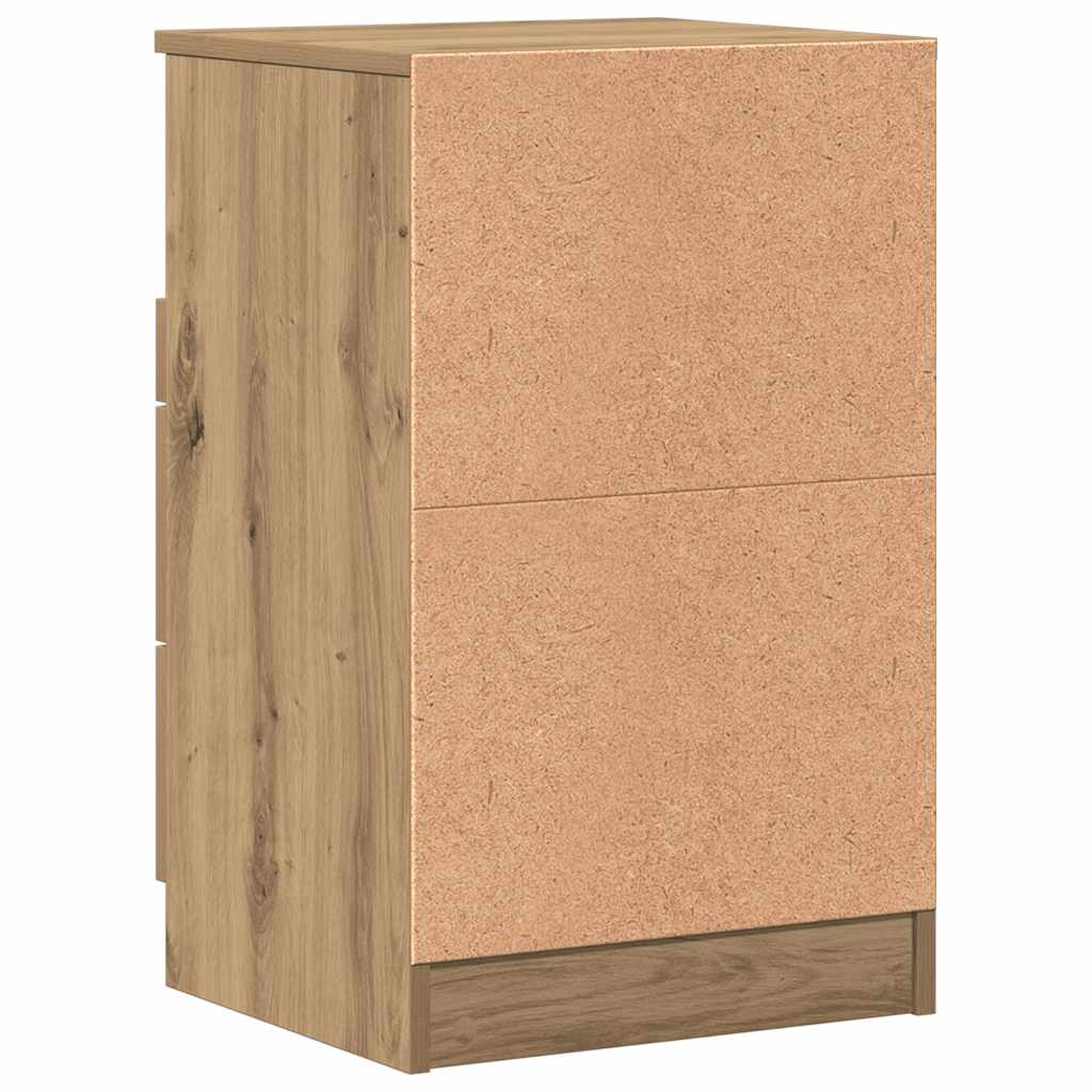 Bedside Cabinets 2 pcs Artisan Oak 40x36x65 cm Engineered Wood