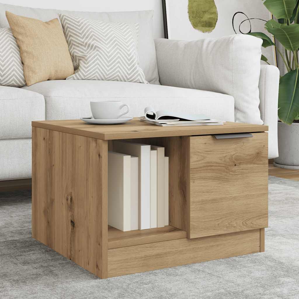 Coffee Table Artisan Oak 50x50x36 cm Engineered Wood