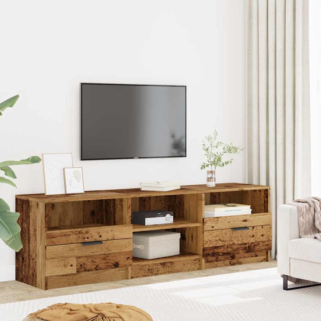 TV Cabinet Old Wood 150x33,5x45 cm Engineered Wood