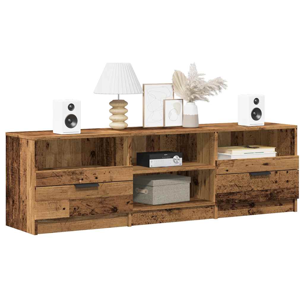 TV Cabinet Old Wood 150x33,5x45 cm Engineered Wood