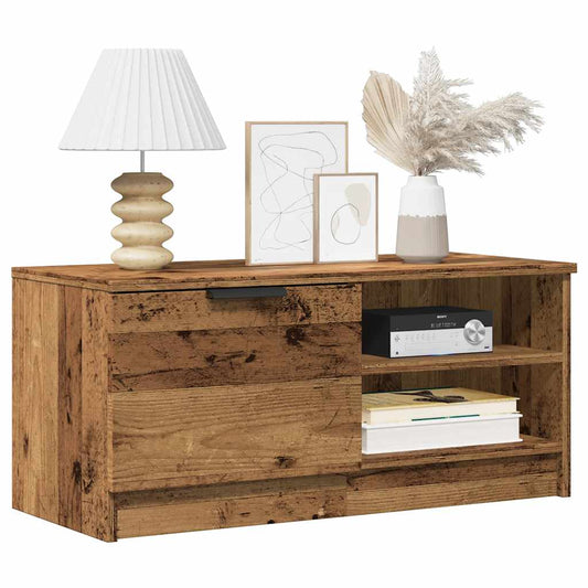 TV Cabinet Old Wood 80x35x36.5 cm Engineered Wood