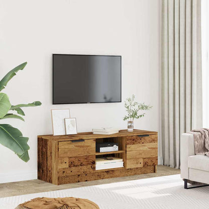 TV Cabinet Old Wood 102x35x36,5 cm Engineered Wood