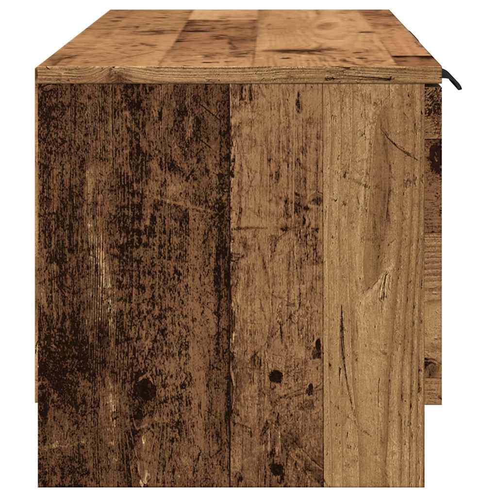 TV Cabinet Old Wood 102x35x36,5 cm Engineered Wood