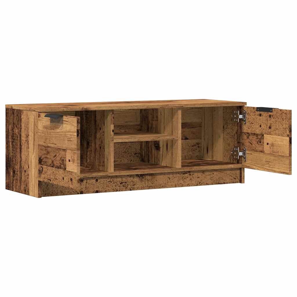 TV Cabinet Old Wood 102x35x36,5 cm Engineered Wood