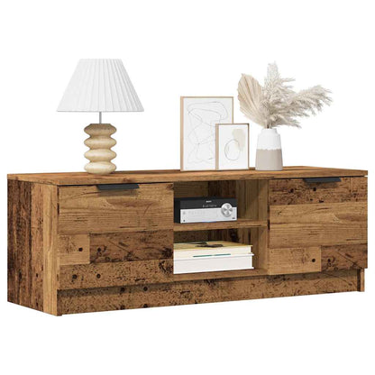 TV Cabinet Old Wood 102x35x36,5 cm Engineered Wood