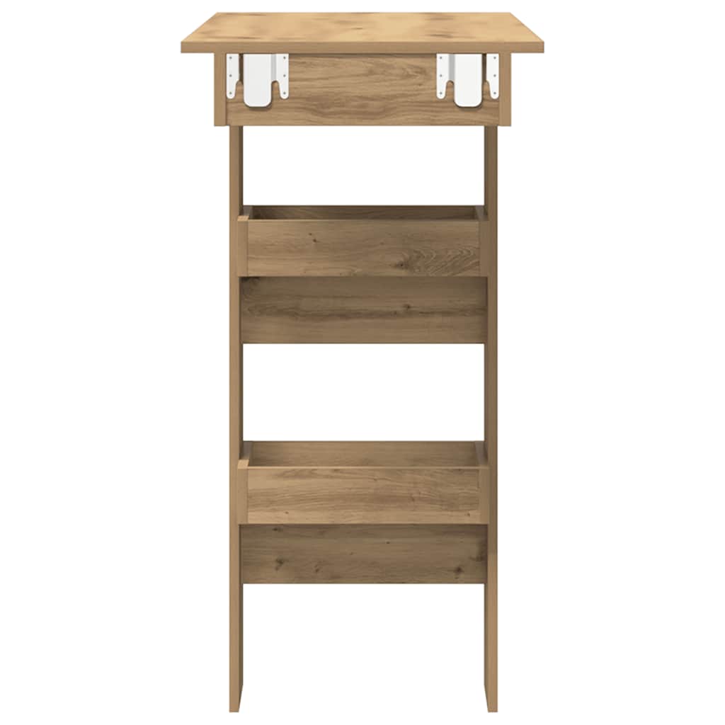 Wall Bar Table Artisan Oak 102x45x103,5 cm Engineered Wood