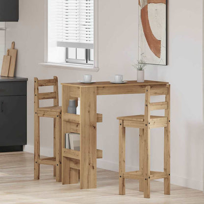 Wall Bar Table Artisan Oak 102x45x103,5 cm Engineered Wood