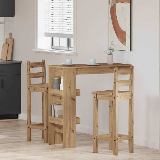 Wall Bar Table Artisan Oak 102x45x103,5 cm Engineered Wood
