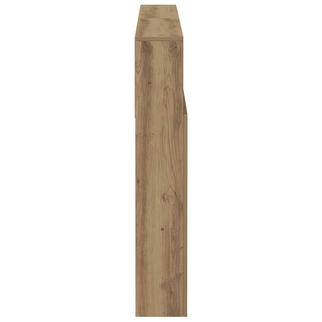 Headboard Cabinet Artisan Oak 140x19x103.5 cm
