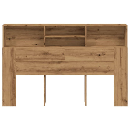 Headboard Cabinet Artisan Oak 180x19x103.5 cm Engineered Wood