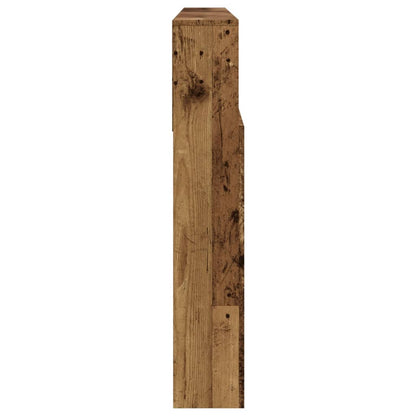 Headboard Cabinet Old Wood 200x19x103.5 cm Engineered Wood