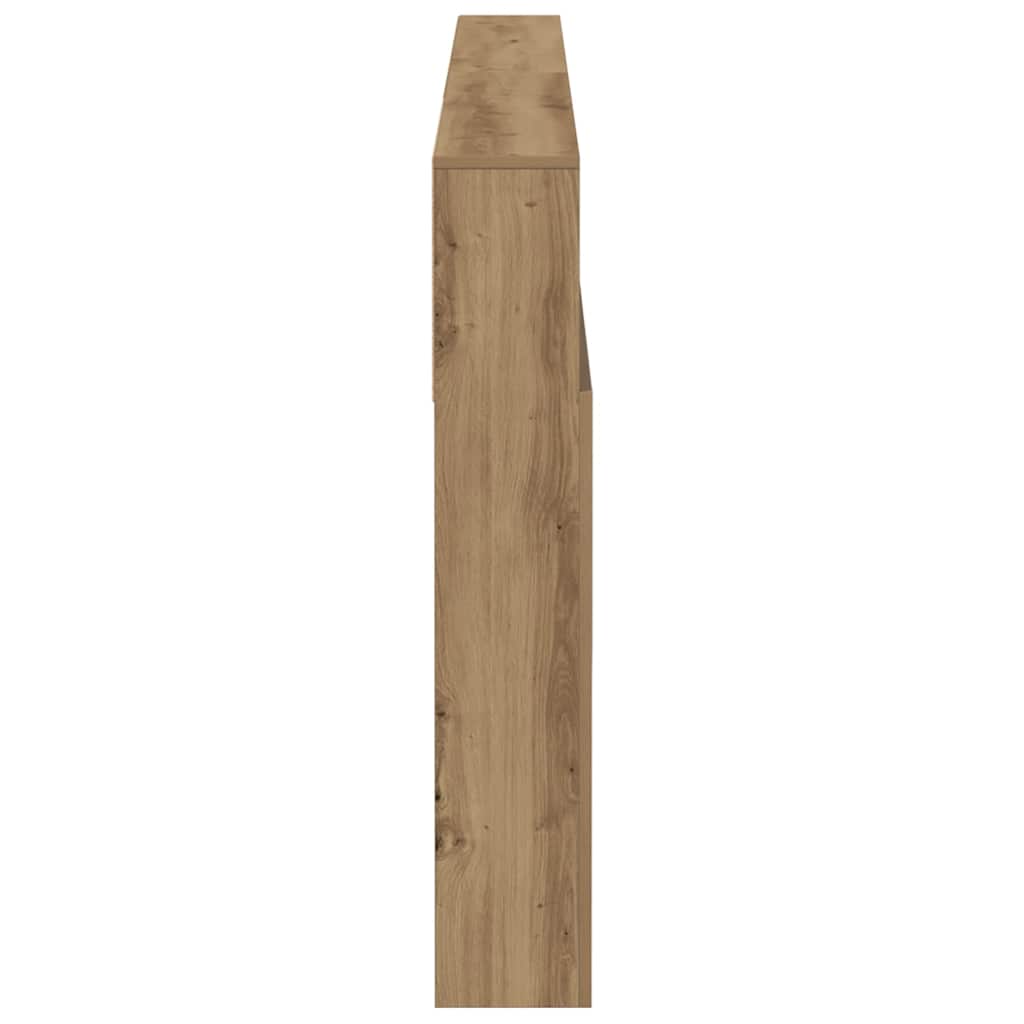 Headboard Cabinet Artisian Oak 200x19x103.5 cm Engineered Wood