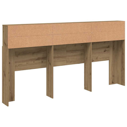 Headboard Cabinet Artisian Oak 200x19x103,5 cm Engineered Wood