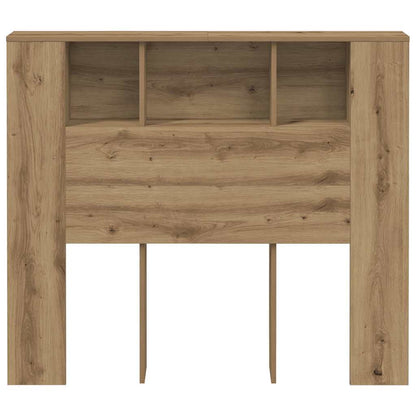 Headboard Cabinet Artisan Oak 120x19x104.5 cm Engineered Wood
