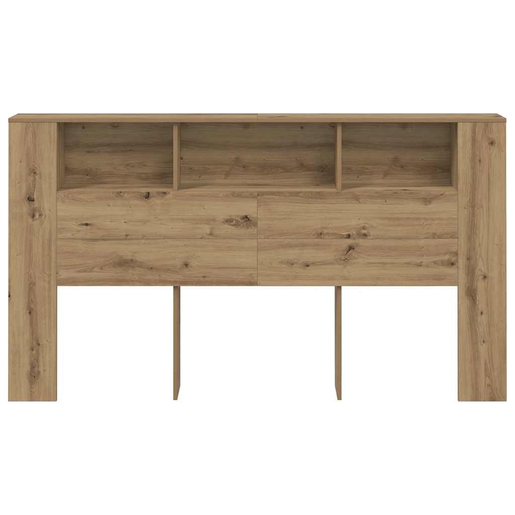Headboard Cabinet Artisian Oak 180x18.5x102.5cm Engineered Wood