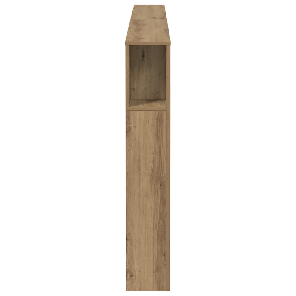 Headboard Cabinet Artisian Oak 180x18.5x102.5cm Engineered Wood