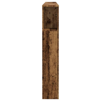 Headboard Cabinet Old Wood 200x18.5x102.5 cm Engineered Wood