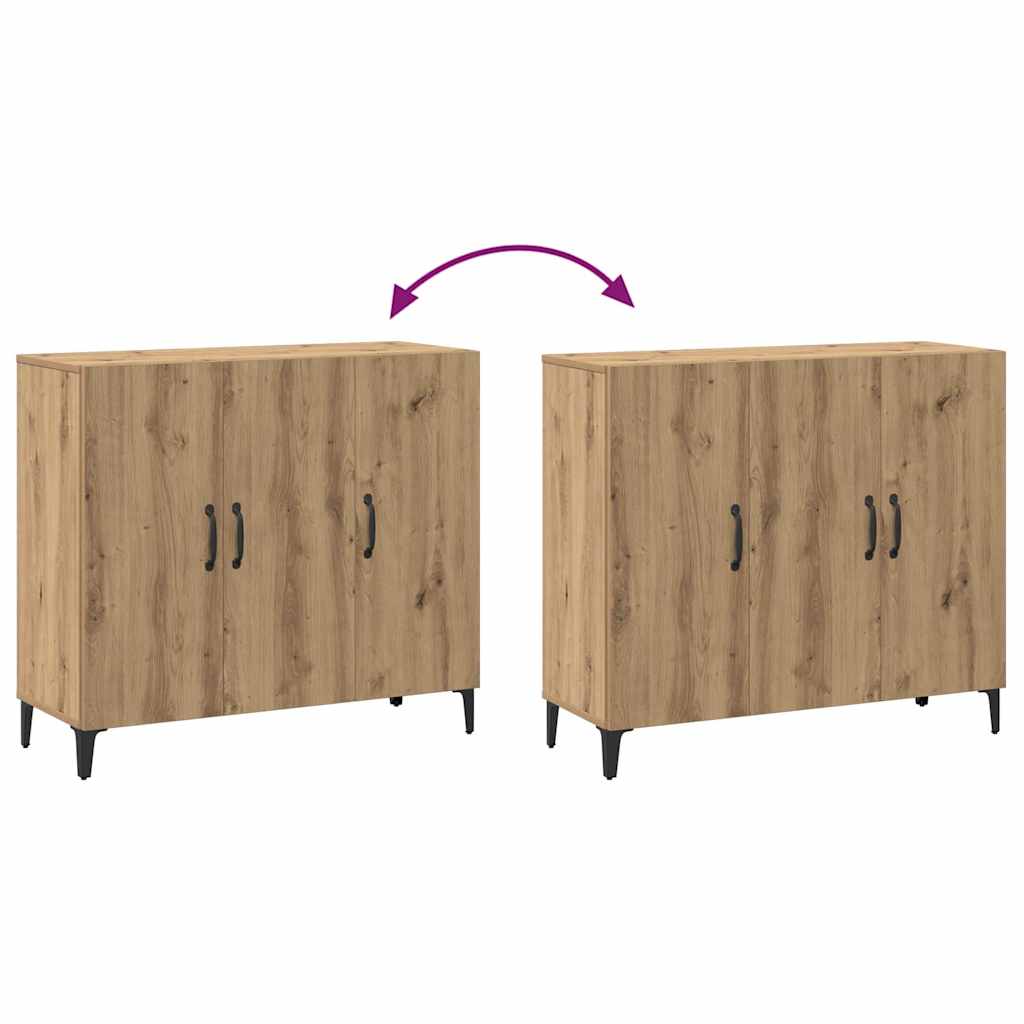 Sideboard Artisan oak 90x34x80 cm Engineered Wood