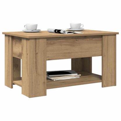 Coffee Table Artisan Oak 79x49x41 cm Engineered Wood