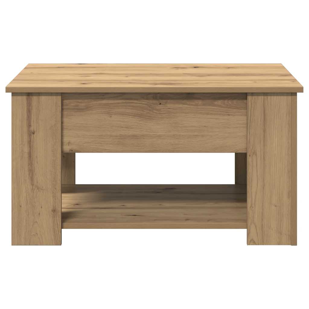 Coffee Table Artisan Oak 79x49x41 cm Engineered Wood