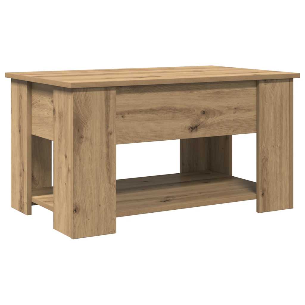 Coffee Table Artisan Oak 79x49x41 cm Engineered Wood