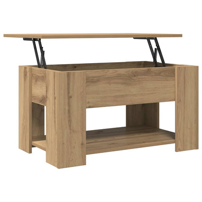 Coffee Table Artisan Oak 79x49x41 cm Engineered Wood