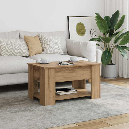 Coffee Table Artisan Oak 79x49x41 cm Engineered Wood