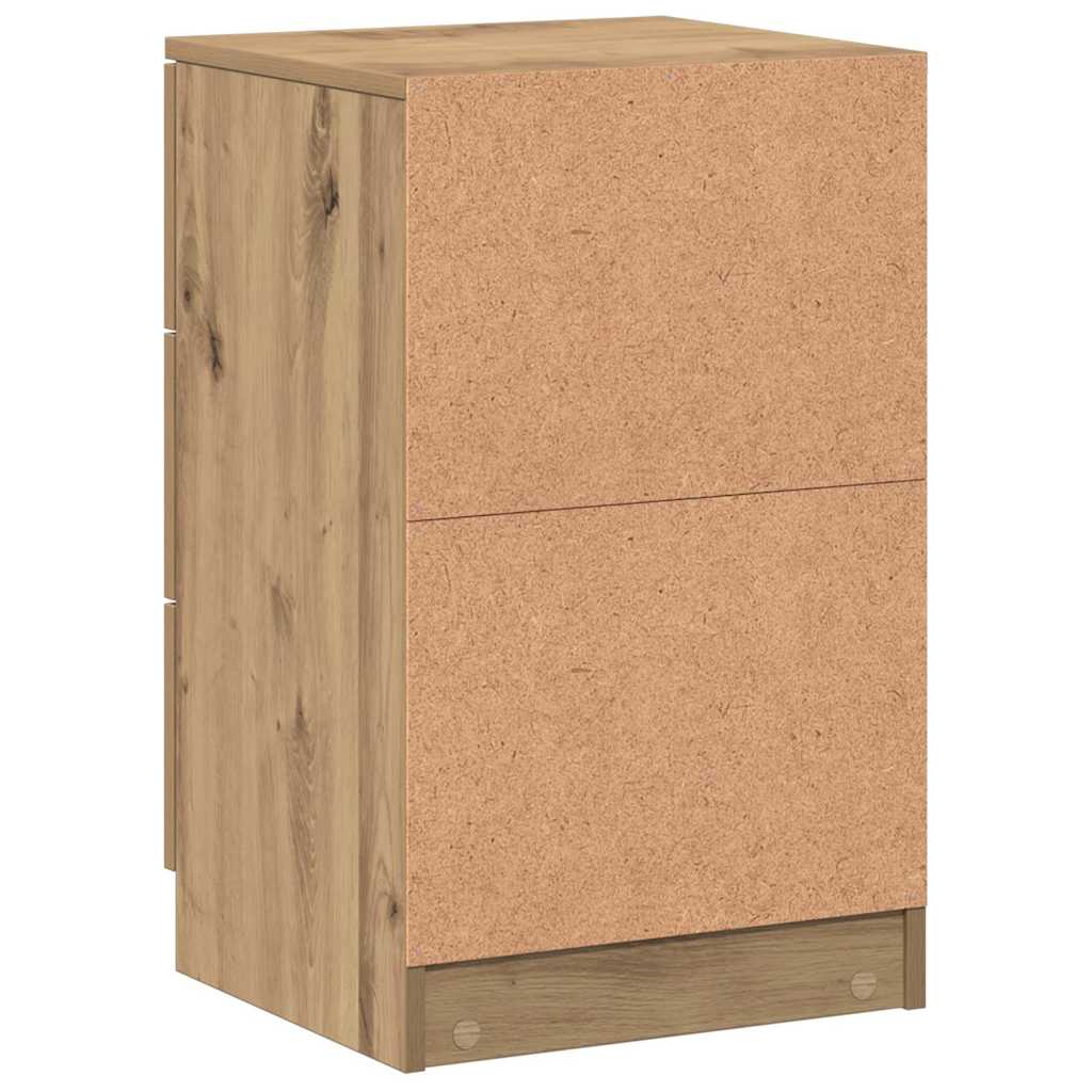 Bedside Cabinets 2 pcs Artisan Oak 40x36x65 cm Engineered Wood