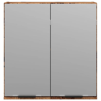 Bathroom Mirror Cabinet Old Wood 64x20x66,5 cm Engineered Wood