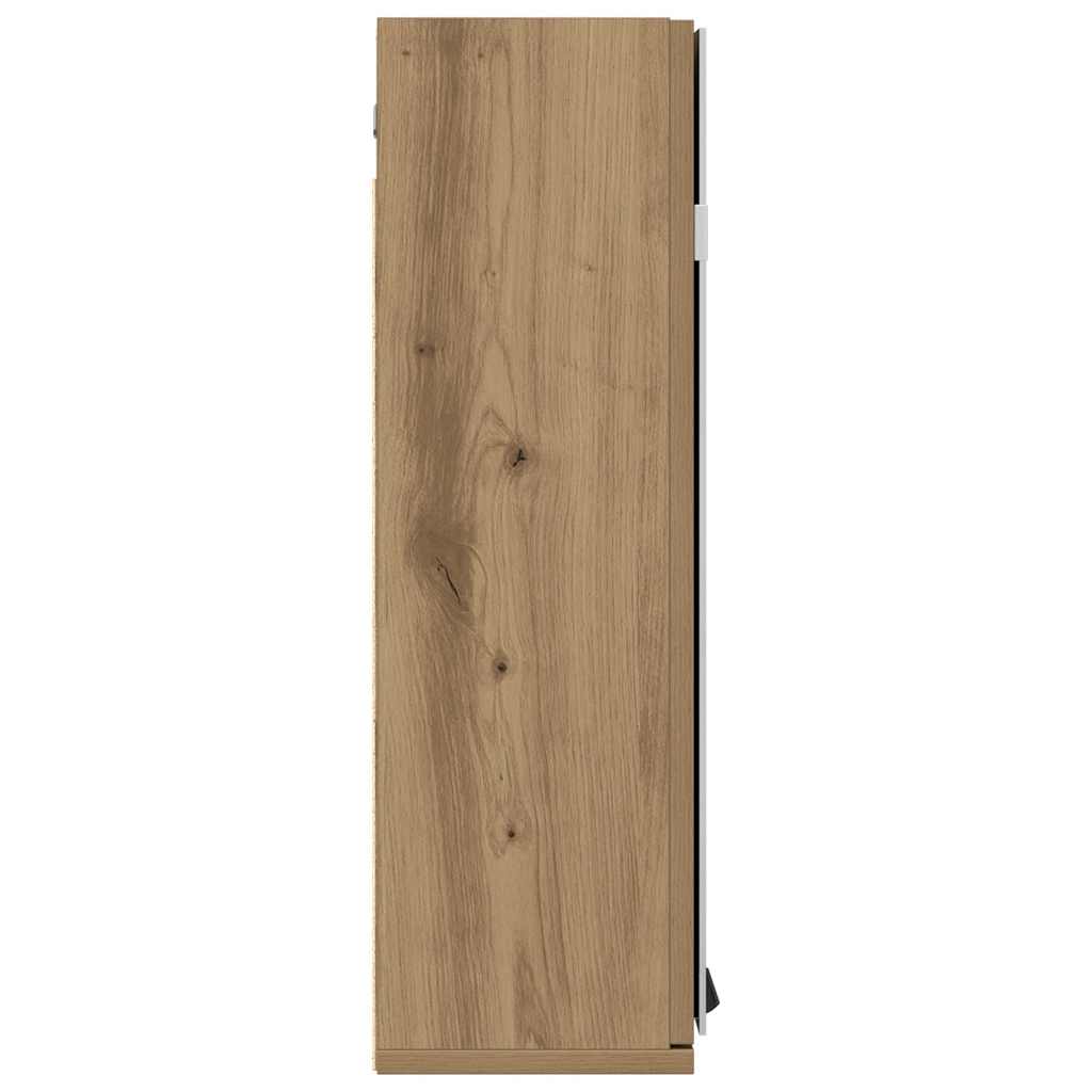 Bathroom Mirror Cabinet Artisan Oak 64x20x66.5 cm Engineered Wood
