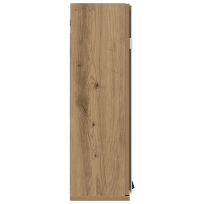 Bathroom Mirror Cabinet Artisan Oak 64x20x66.5 cm Engineered Wood