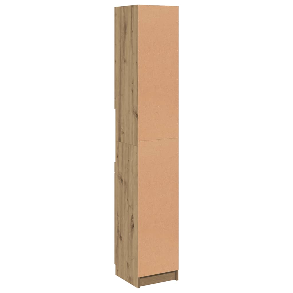 Bathroom Cabinet Artisan Oak 32x34x188.5 cm Engineered Wood