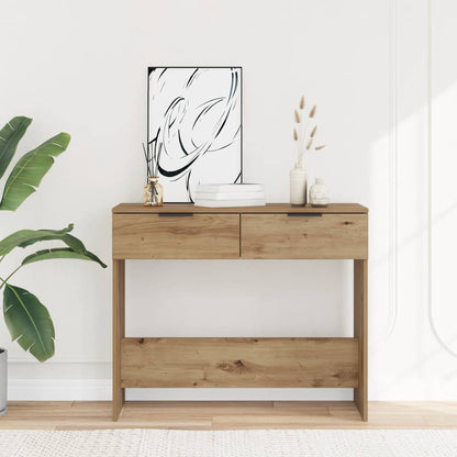 Console Table Artisan Oak 90x36x75 cm Engineered Wood