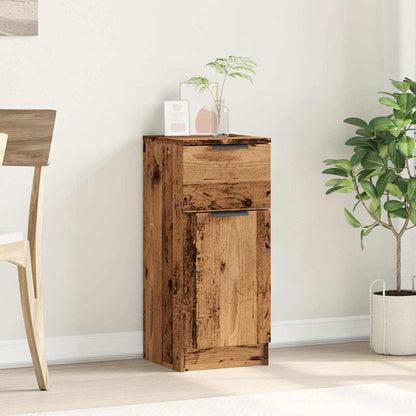 Sideboard Old Wood 30x30x70 cm Engineered Wood
