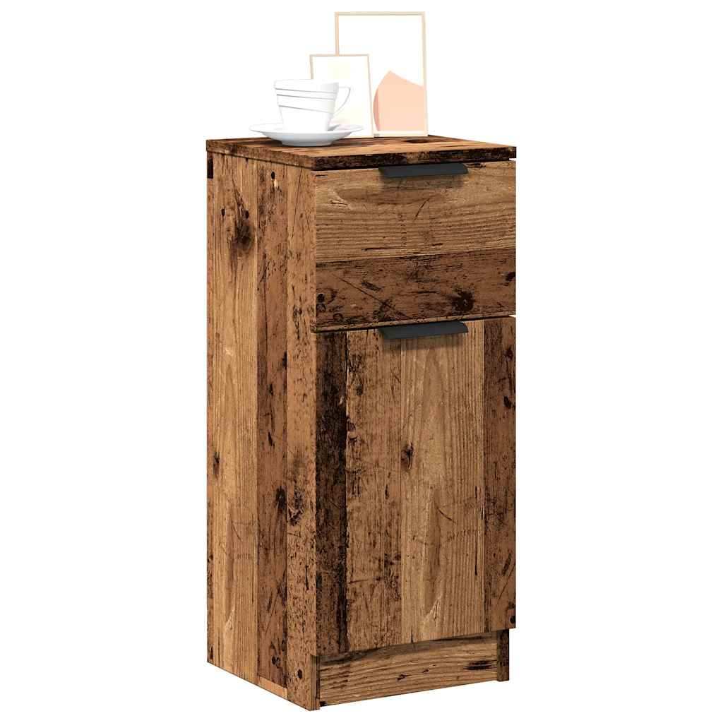 Sideboard Old Wood 30x30x70 cm Engineered Wood