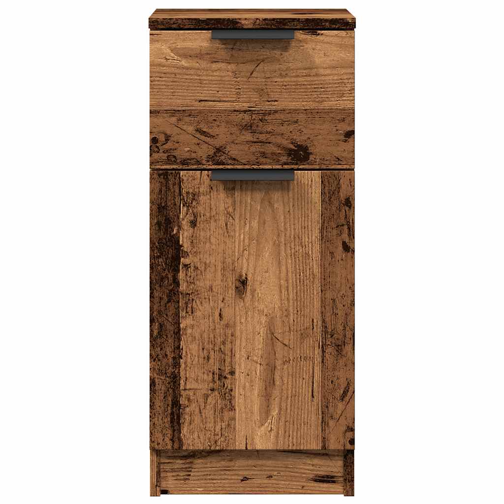 Sideboard Old Wood 30x30x70 cm Engineered Wood