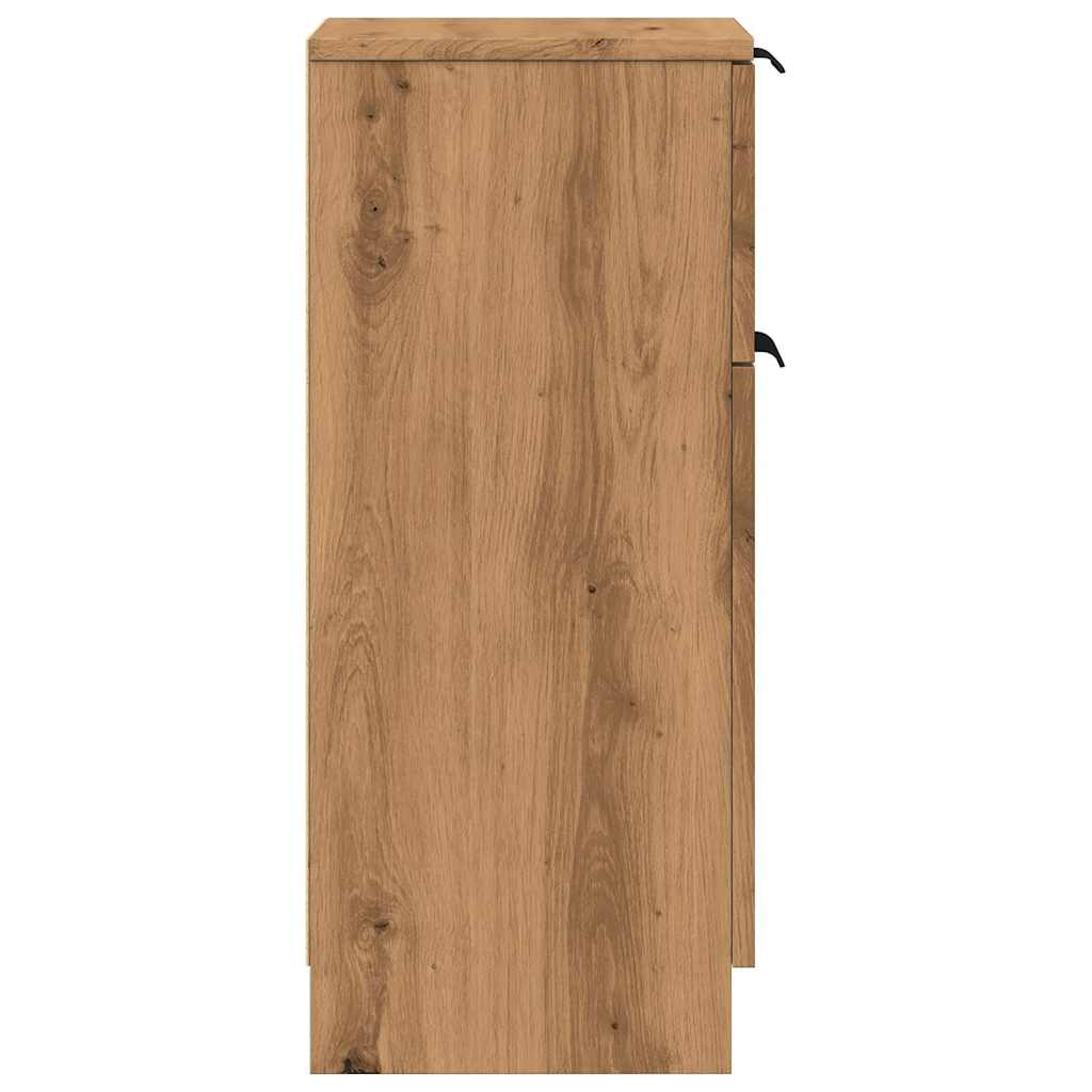 Sideboards 2 pcs Artisan Oak 30x30x70 cm Engineered Wood