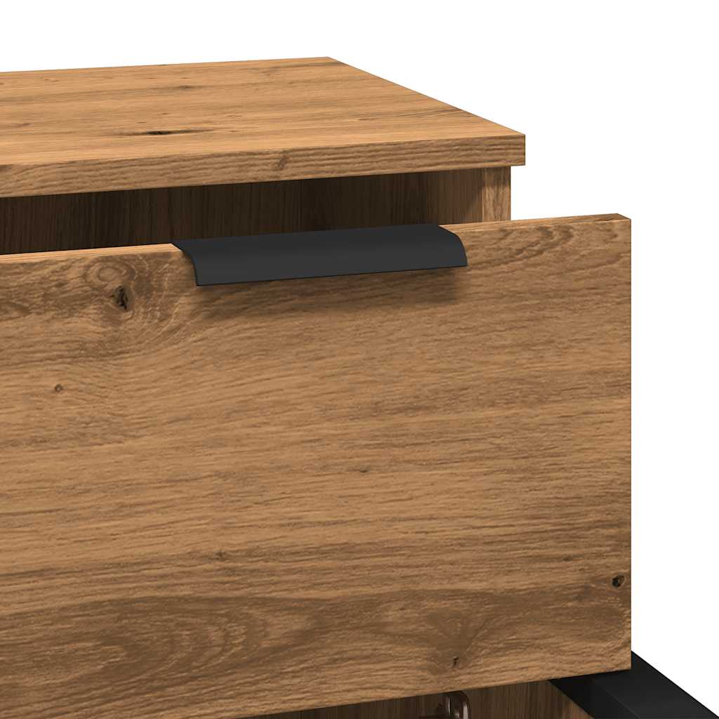 Sideboards 2 pcs Artisan Oak 30x30x70 cm Engineered Wood