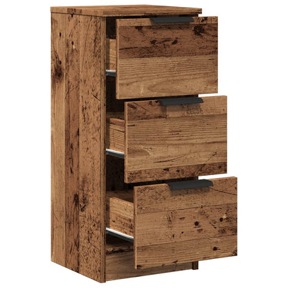 Sideboard Old Wood 30x30x70 cm Engineered Wood