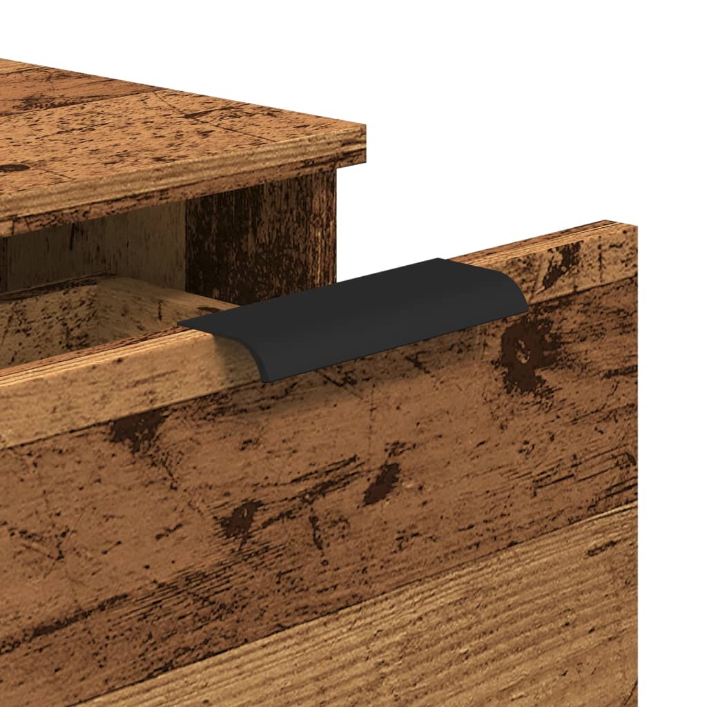 Sideboard Old Wood 30x30x70 cm Engineered Wood