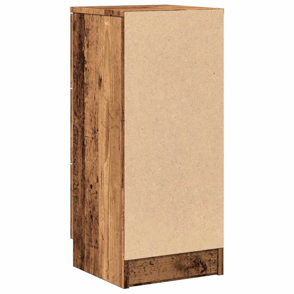 Sideboards 2 pcs Old Wood 30x30x70 cm Engineered Wood