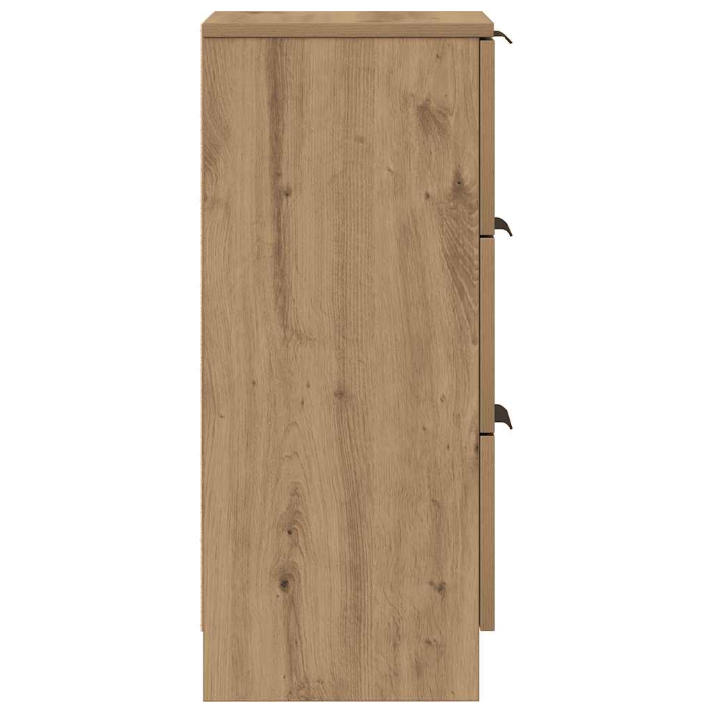 Sideboards 2 pcs Artisan Oak 30x30x70 cm Engineered Wood