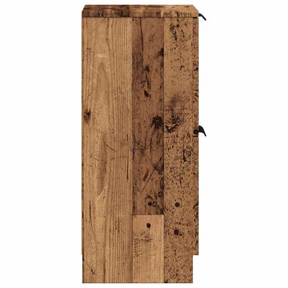 Sideboard Old Wood 30x30x70 cm Engineered Wood